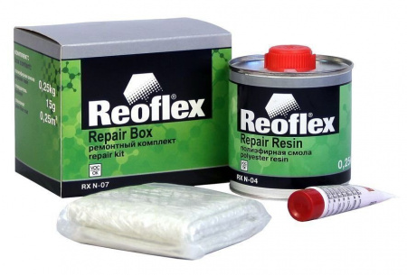 REOFLEX REPAIR BOX Комплект для ремонта пластика 250 мл